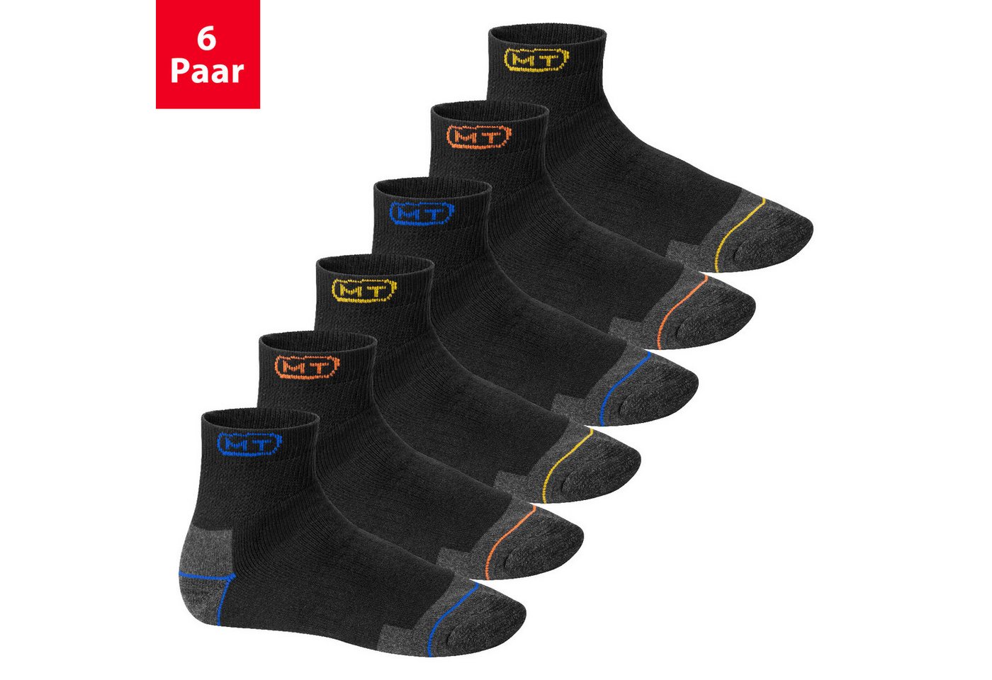 MT Arbeitssocken Herren robuste Arbeits- & Freizeit Kurzschaft Socken (6/12 Paar) Bild 3