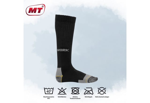 MT Arbeitssocken Herren Arbeits-/Freizeitsocken (6/12 Paar) Robuste Kniestrümpfe