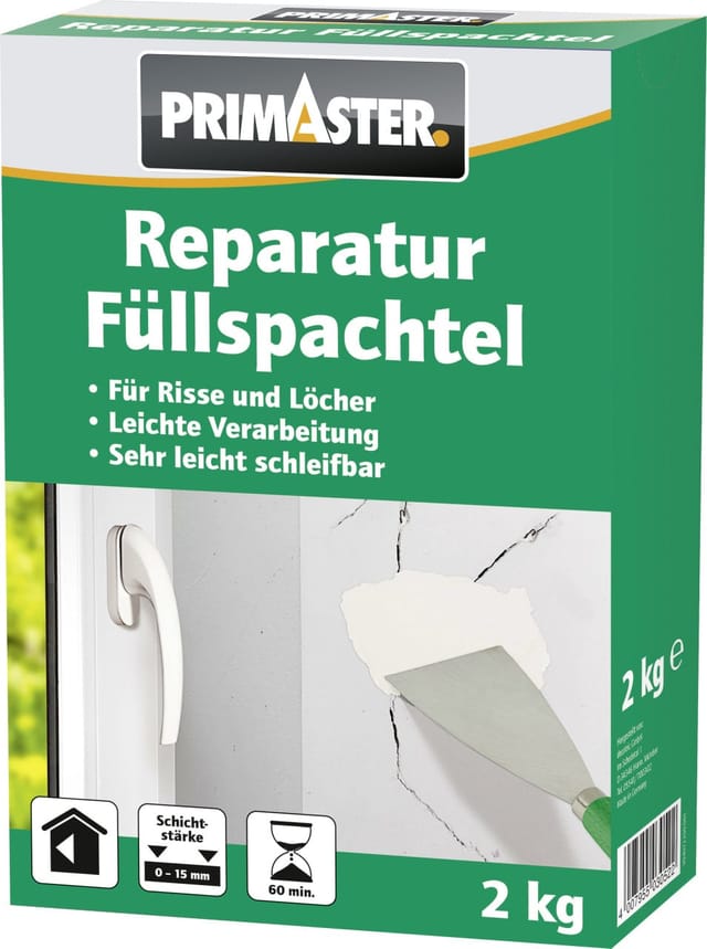 Primaster Spachtelmasse Primaster Reparatur Füllspachtel 2 kg