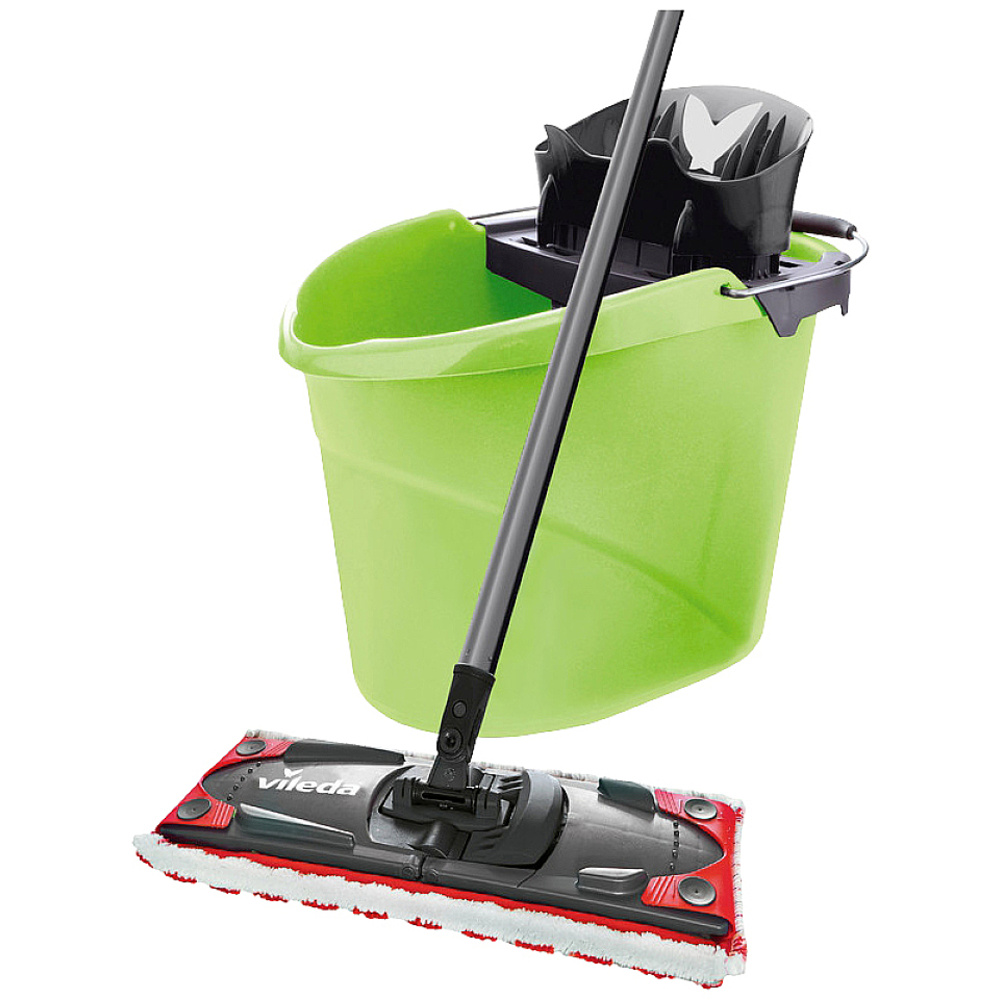 Ultramax 2 In 1 Colors Komplett-set Inkl. Eimer, Wischer Und Wischbezug Grün - Vileda