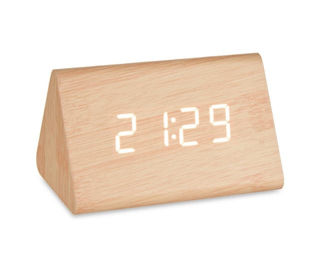 Giftdecor Uhr Digitaler Wecker aus MDF