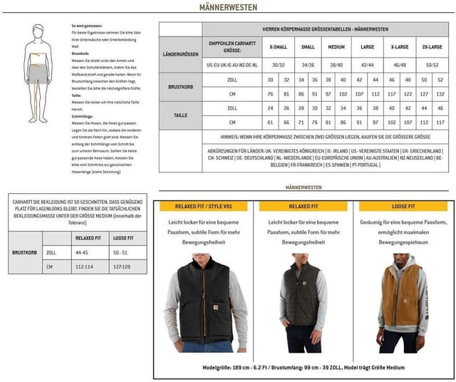 Carhartt Arbeitsweste 106676-BRN Carhartt Insulated