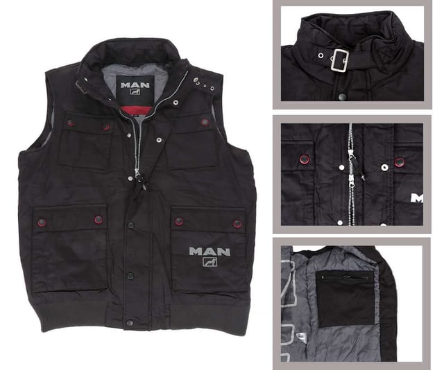 MAN Arbeitsweste MAN Übergangsjacke (mit 2 Innen- und 4 Außentaschen) Herren Outdoorjacke