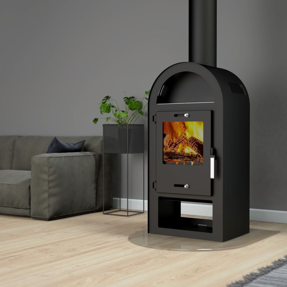Accente Kaminofen Accente Kaminofen Magna 3.0 schwarz 7 kw