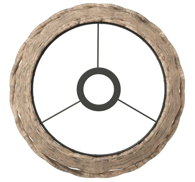 vidaXL Lampenschirm Lampenschirm Braun Ø25x17 cm Korbweide