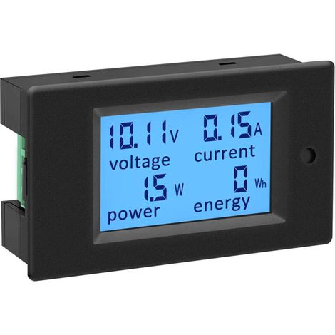 Sabir Dc-leistungsmesser 6,5–100 V, 100 A, Digitalmultimeter Mit Lcd-anzeige, Spannungs-, Strom- Und Energiemonitor Für 12 V, 24 V, 36 V, 48 V, 60 V Und 72 V Wohnmobilbatterien, Voltmeter, Amperemeter