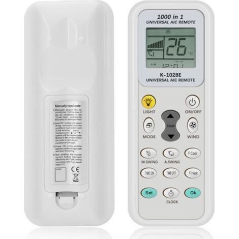 Sabir Universal-fernbedienung Für Klimaanlagen, Kompatibel Mit Gree, Beauty, Xiaomi, Haier, Toshiba, Panasonic Und Anderen Klimaanlagenmarken.