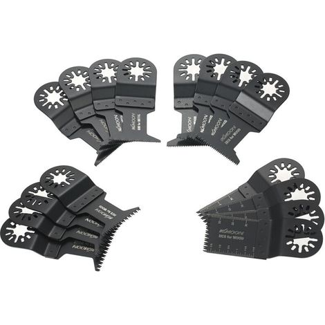 Sabir 16-teiliges Kombinations-oszillationssägeblatt-multifunktionswerkzeug-set Für Fein Multimaster, Makita, Bosch, Rockwell, Sonicraft, Worx Multifunktionswerkzeugzubehör, Netzsäge