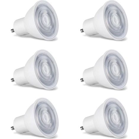Sabir Gu10-lampen, Warmweiß (3000 K), 5 W Gu10-led-lampe (entspricht 40 W Glühlampe), 350 Lm, 180° Abstrahlwinkel, Breite Lichtkegel, Nicht Dimmbar, 6er-pack