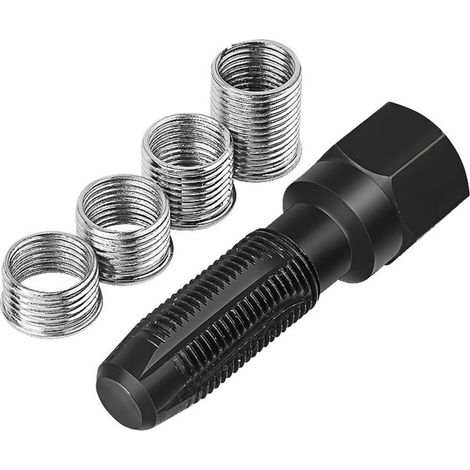 Sabir Zündkerzengewinde-reparaturset, 5-teiliges M14 X 1,25 Gewindereparaturset Zur Reparatur Von 14-mm-zündkerzengewinden Mit 4 Einsätzen