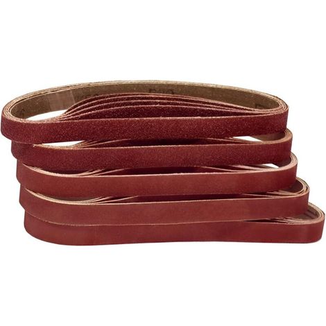 Sabir Schleifband, 25 Schleifbänder 13 X 457 Mm, Sortiment Mit Je 5 Stück Pro Körnung 80/120/150/240/400 Für Elektrische Bandschleifer/feilen