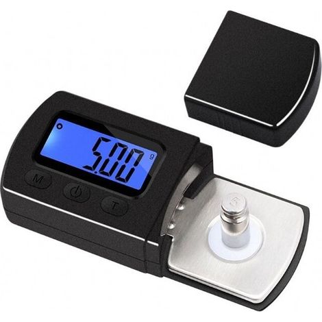 Sabir Mini-digitalwaagenadapter, Präzisions-tonabnehmer 0,01 G, Digitales Tonabnehmer-kraftmessgerät, Mikrorillen-display Mit Blauer Hintergrundbeleuchtung