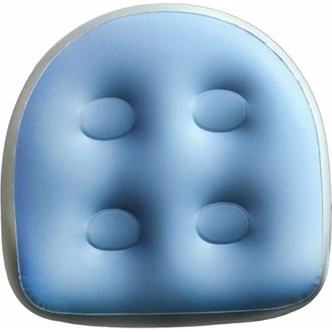 Stück Whirlpool- Und Spa-sitzerhöhung Mit Saugnapf, Rückenstütze, Weiches, Aufblasbares Kissen, Bequemes Und Strapazierfähiges Massagekissen (blau)