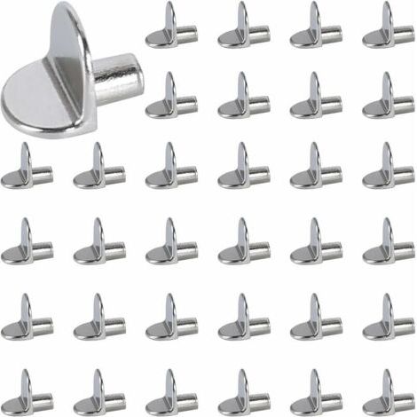 Sabir 40 Stück 5 Mm Regalstifte, Regalstützstifte, Regalbolzen, Diy-regalstützstifte, Edelstahl