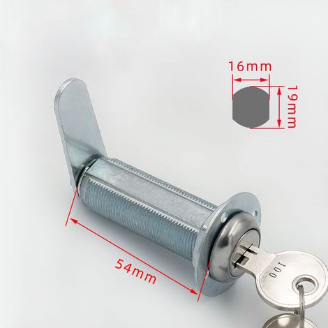 Sabir Extra Langer 54-mm-nockenverschluss Aus Edelstahl, Wetterfest, Mit Staubschutzkappe Und Gummidichtung