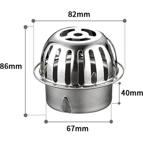 Sabir (durchmesser: 75 Mm) Laubschutzgitter Aus Edelstahl 304 Für Dachrinnen – Laubschutz – Laubfangfilter Für Dachrinnen, Laub, Moos