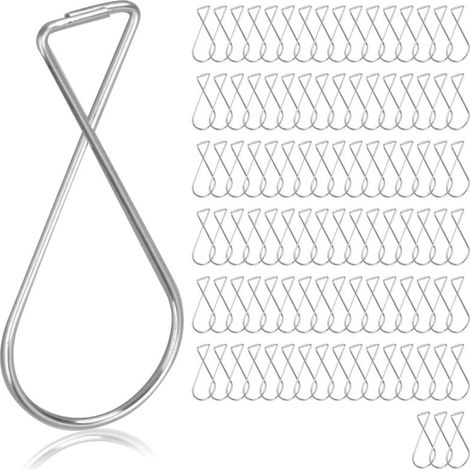 Sabir Deckenhaken, 100er-packung Tragbare Metall-deckenhaken Für Deckenplatten, Metall-deckenhaken, Aufhängehaken Für Abgehängte Decken, T-schienen-clips Für...