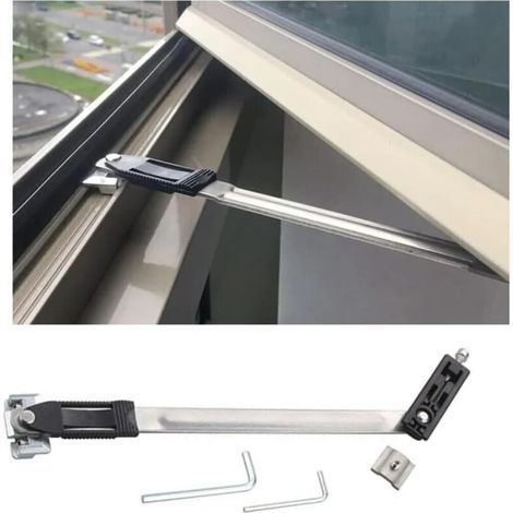 Sabir Fensterbegrenzer Aus Edelstahl Fenstersicherung Fensterheber Fenstersicherung Gegen Öffnen Kindersicherung Fensterwindschutz Fensterstopper
