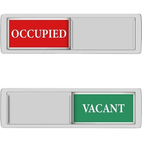 Sabir (silber) Schild „frei“ Schild „besetzt“ Schiebetürschild „bitte Nicht Stören“ Wc-schild Büroschild Konferenzschild Für Badezimmer Homeoffice Konferenzraum