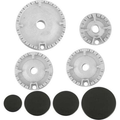 Set Mit 8 Gasherdkappen Für Öfen, Gaskochfelder, Brennerkronen, Flammenkappen, Ersatzteilset, Passend Für Die Meisten Brennerköpfe