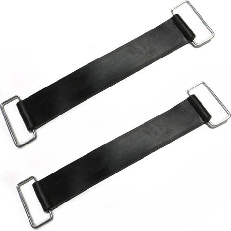 Sabir 2er-pack Batterie-befestigungsgurte 15 X 4 Cm, Mehrzweck-batterie-befestigungsgurt Für Motorräder, Leichter Befestigungsgurt Für Batteriekästen, Befestigungsgurt Für Motorradbatterien, Unterstüt