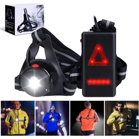 Sabir Lauflicht – 500 Lumen, Usb-wiederaufladbares Lauflicht, Ipx6 Wasserdicht, 3 Modi Und 90° Verstellbarer Winkel, Led-lauflicht Zum Joggen, Campen Und Laufen