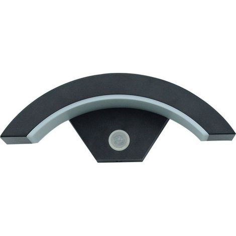 Sabir Led-außenwandleuchte Mit Bewegungsmelder, Anthrazitgrau, 980 Lm, 3000 K, Aluminium, Ip65 Wasserdicht, Für Garten Und Garage
