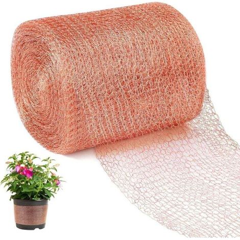 Sabir Schneckennetz, Kupfer-schneckenband, Doppellagiges Kupfergewebe, Schneckenbarriere Für Den Gartenschutz, 12,7 Cm X 6 M