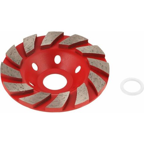 Sabir 1 Stück Diamant-schleifscheibe Segment-schleifscheibe Für Granit, Mauerwerk, Stein, Beton, Keramik, Polieren, Außendurchmesser 100 Mm (rot)