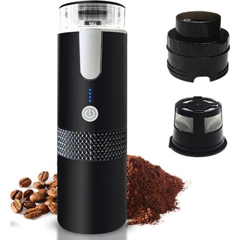 Sjlerst Tragbare Elektrische Espressomaschine 170 Ml, 1200 Mah Akku Für Camping, Reisen, Auto, Wandern, Büro (ohne Heizfunktion)