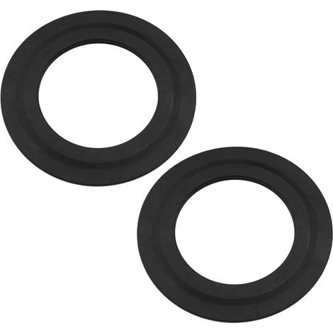 Sabir 2er-pack Ersatz-gummidichtungen Für Wc-spülventile 71 Mm X 100 Mm, Schwarz