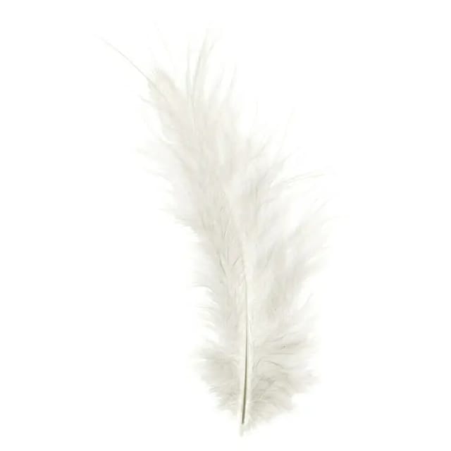 Glorex Bastelnaturmaterial Glorex Marabufedern weiß ca. 15 Stück