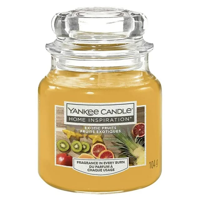 Yankee Candle Duftkerze Yankee Candle Duftkerze Kleines Glas Exotic Fruits