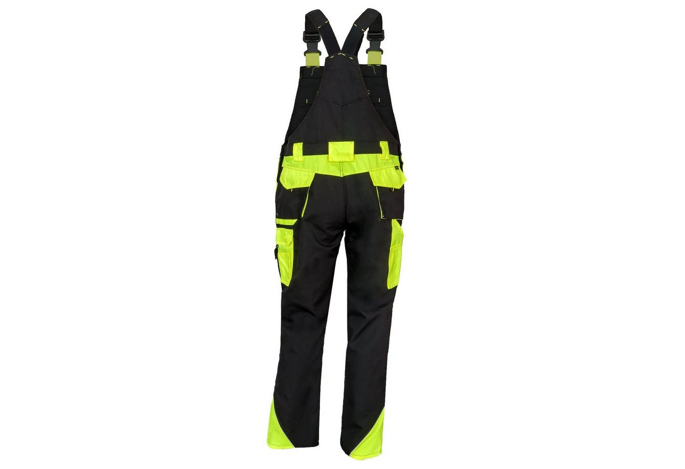 Urgent Arbeitslatzhose Arbeitslatzhose Berufshose Bauarbeiter Latzhose Warnhose Gelb Cargo