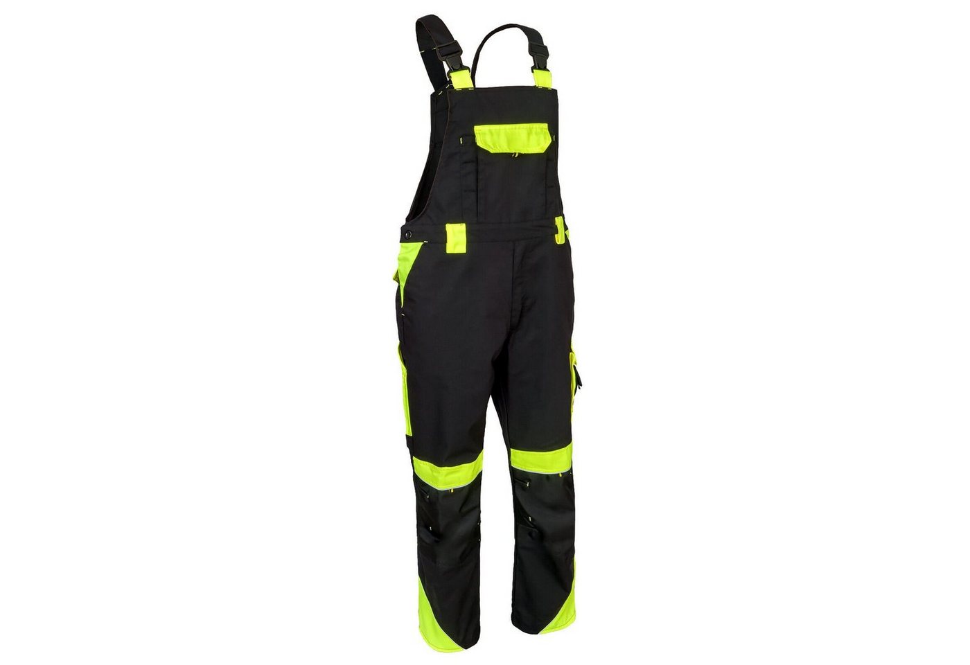 Urgent Arbeitslatzhose Arbeitslatzhose Berufshose Bauarbeiter Latzhose Warnhose Gelb Cargo Bild 2