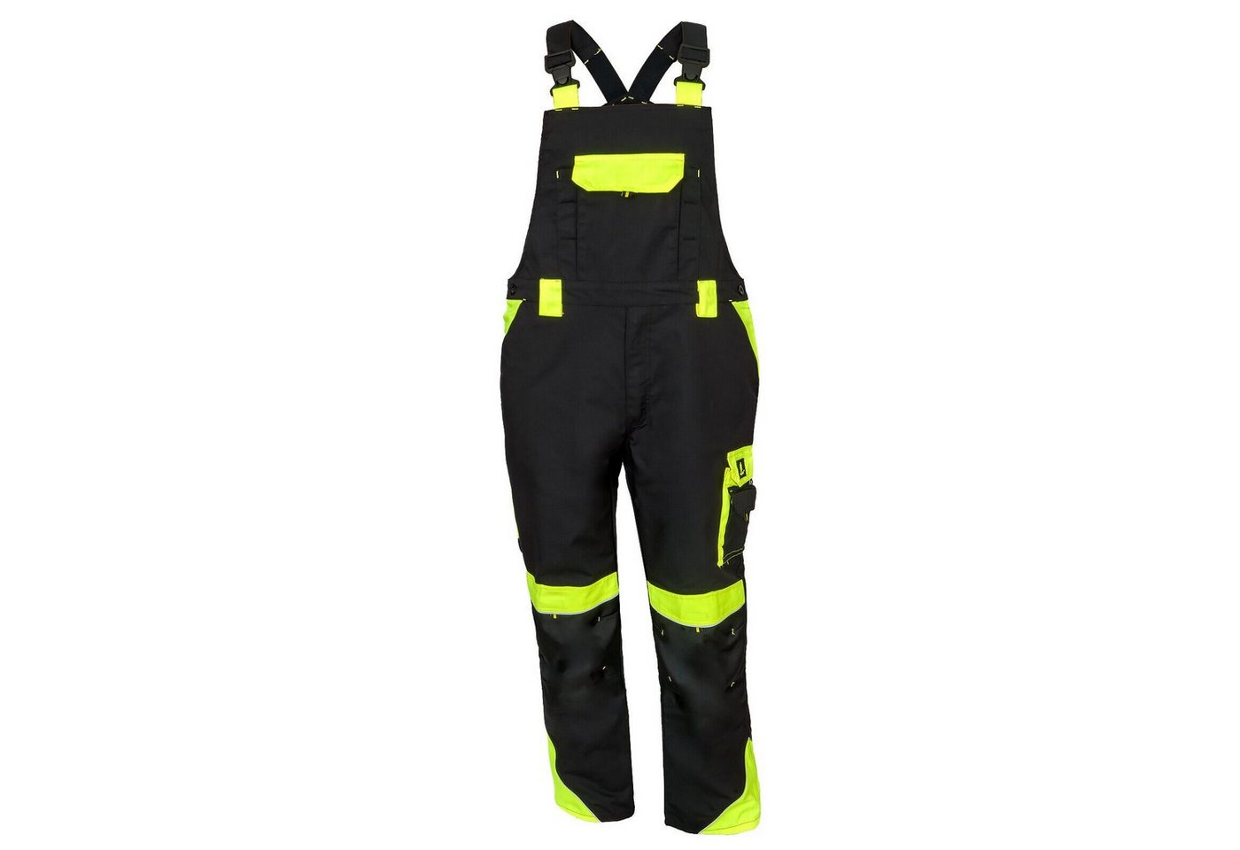Urgent Arbeitslatzhose Arbeitslatzhose Berufshose Bauarbeiter Latzhose Warnhose Gelb Cargo Bild 3