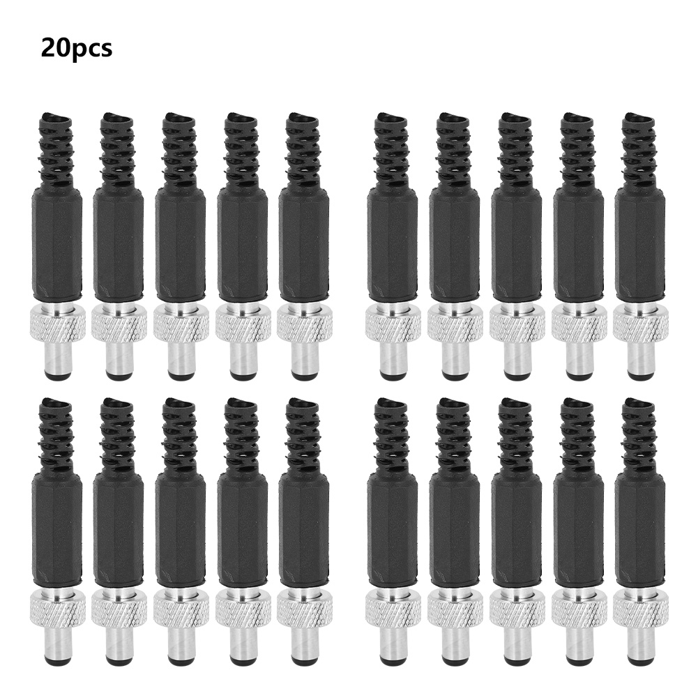 20 Stück Dc 5,5x2,1mm Stecker Mit Verriegelungsmechanismus Für Audio- Und Videoplayer