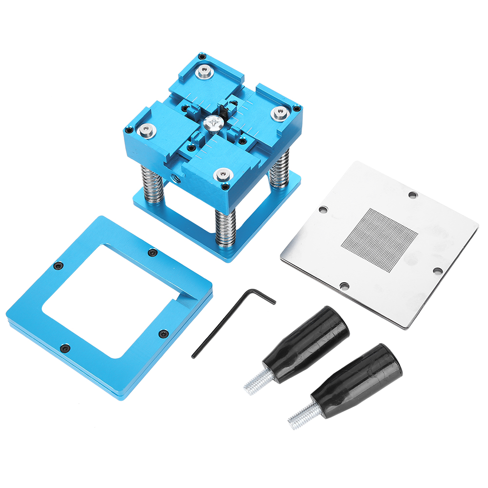 Reballing-station Aus Aluminiumlegierung, Universeller Blauer Löttisch Mit Griff