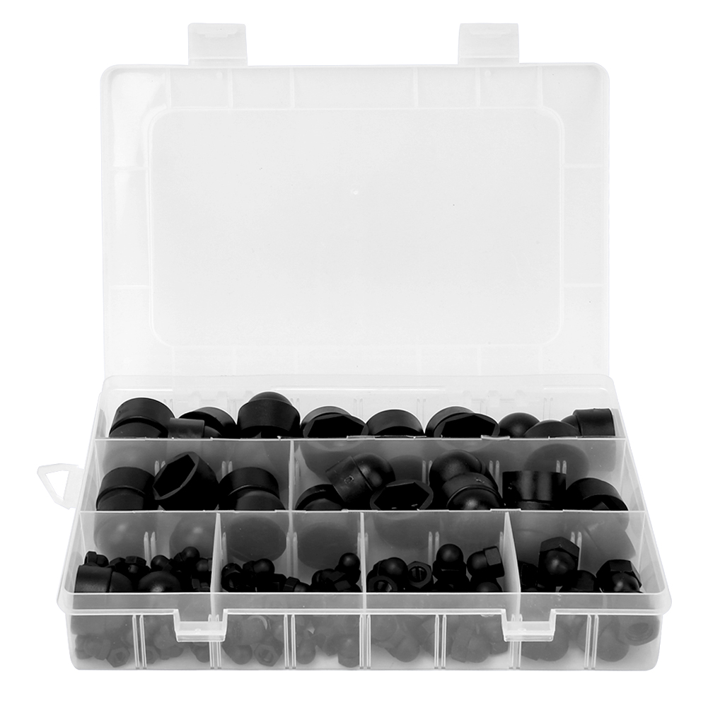 145 Stück Sechseckige Nylon-schutzkappen Für M4-, M5-, M6-, M8-, M10- Und M12-muttern, Hardware-zubehör