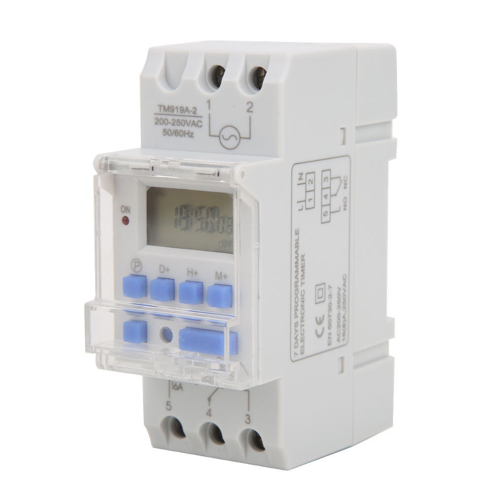 Tm919a-2 7-tage-programmierbarer Digitaltimer, 16 A, 250 V Ac Mit Lcd-anzeige
