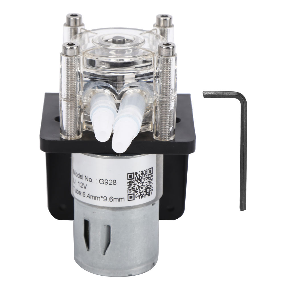 12-v-schlauchpumpe, Hohe Fördermenge 500 Ml/min, Korrosionsbeständiger, Transparenter Pc-pumpenkopf