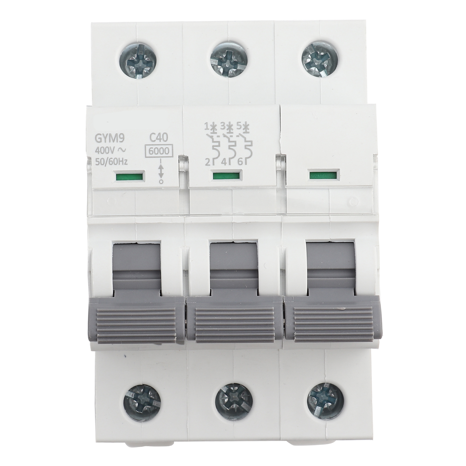3-poliger Fehlerstromschutzschalter (fi-schalter), 40 A, 230/400 V Wechselstrom, 50/60 Hz, Schutzart Ip20 – Fehlerstromschutzschalter – Elektrischer Sicherheitsschalter