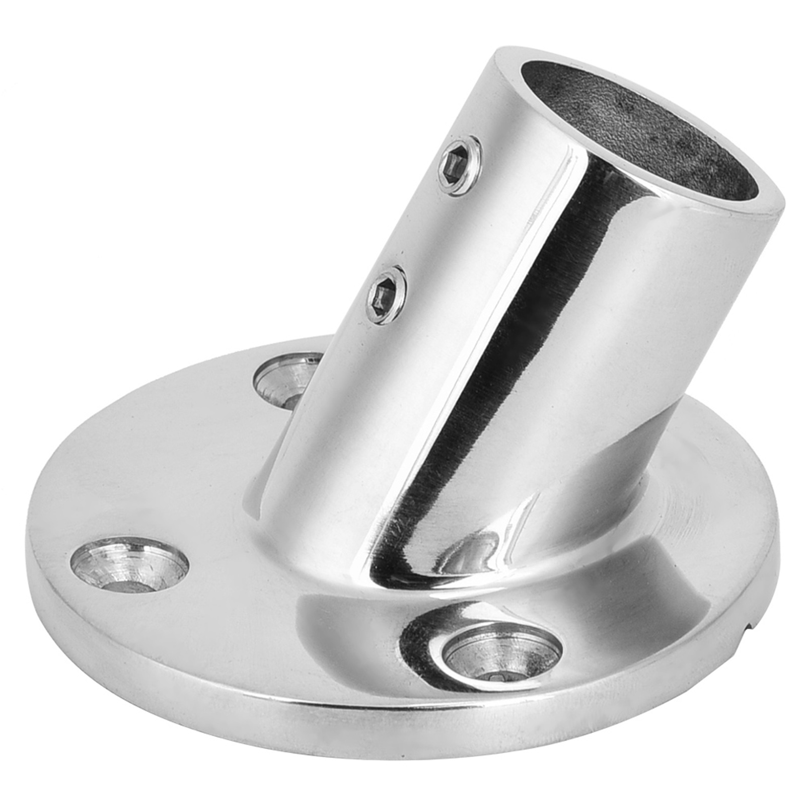 Bootsstützstange Aus Edelstahl, 60°-rundfuß (22 Mm Durchmesser)