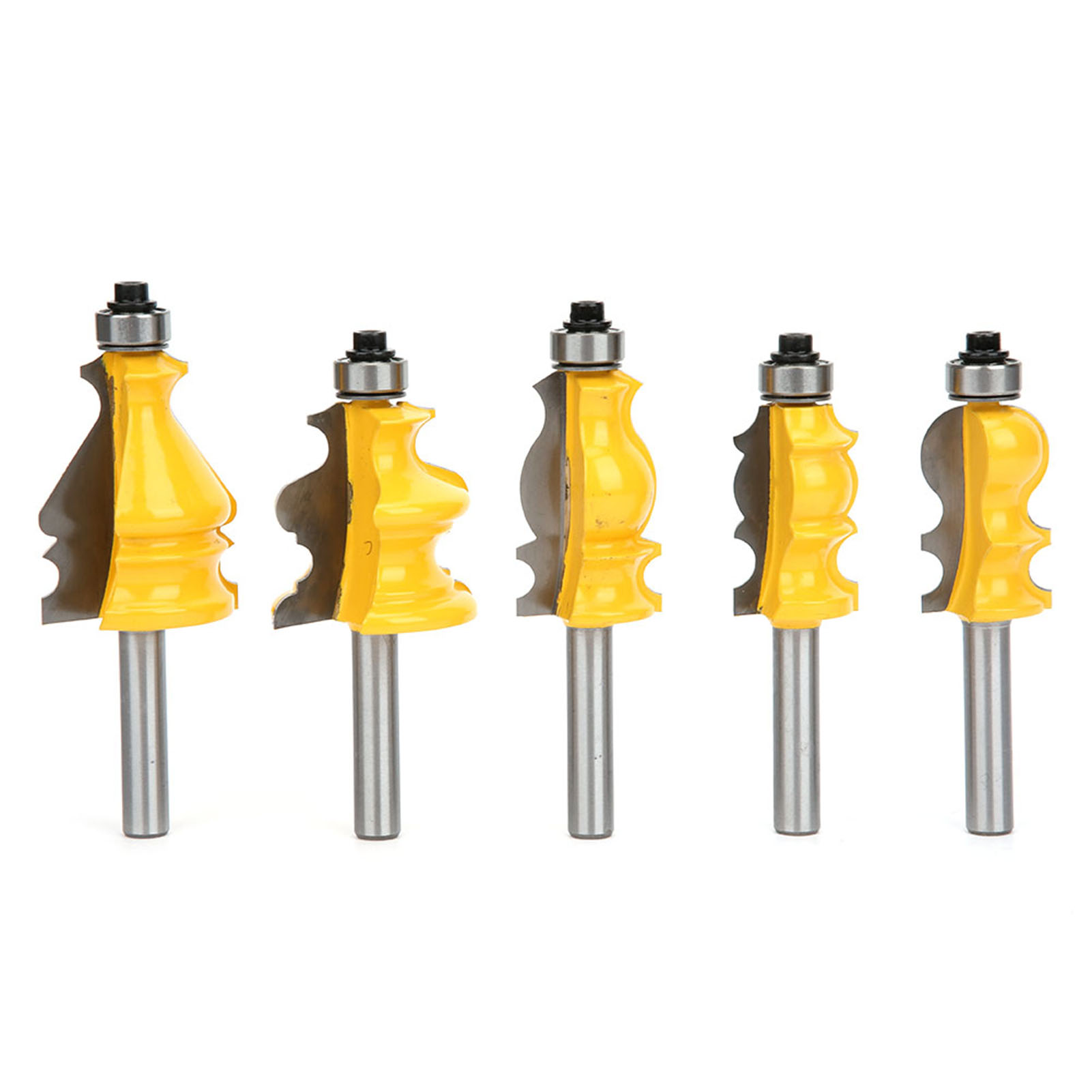 5-teiliges 8-mm-handfräser-set Für Geländer, Schranktüren Und Zierleisten, Holzbearbeitungswerkzeug
