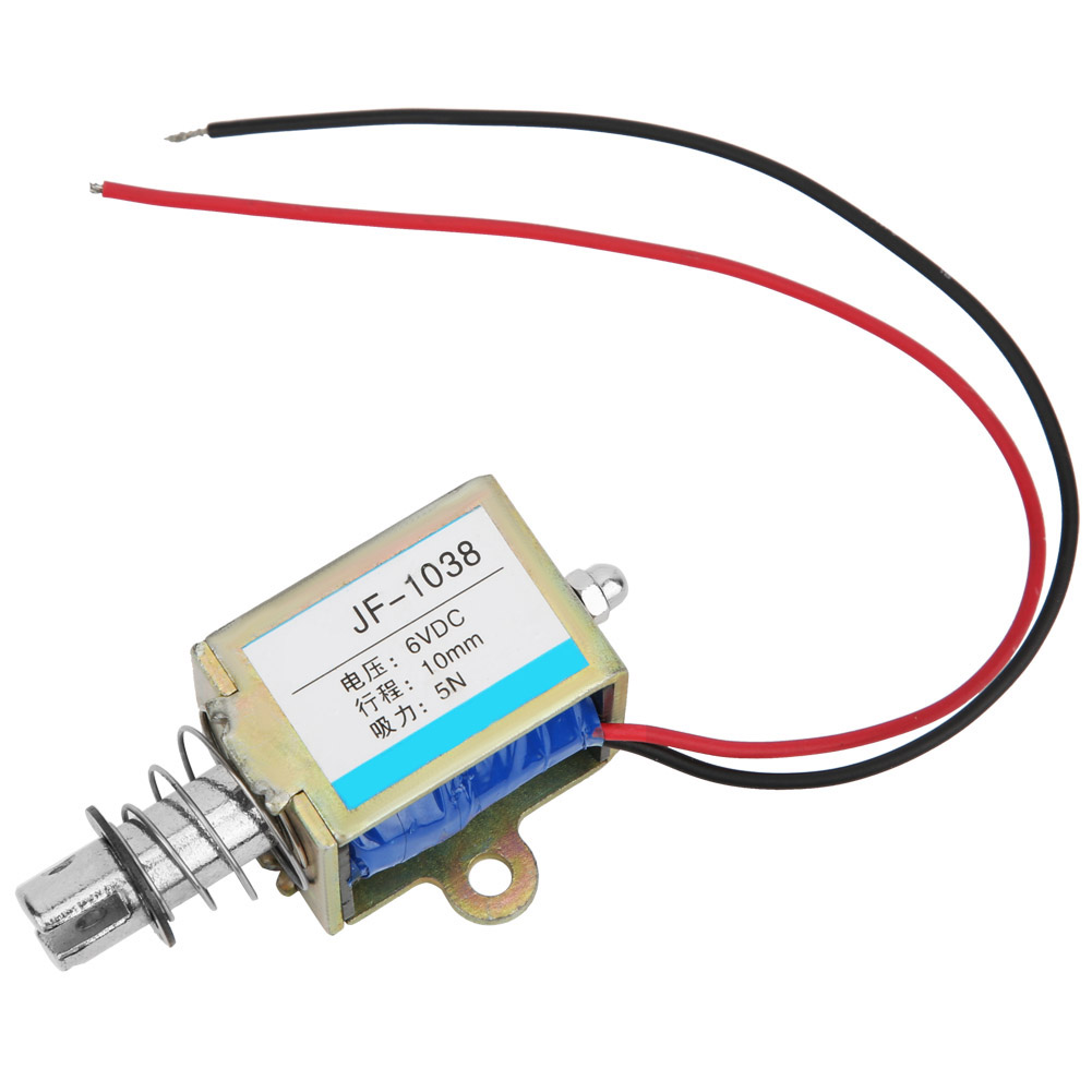 Jf-1038 Druck-zug-elektromagnet, 5 N, 6 V Dc, 10 Mm Hub Für Industrielle Anwendungen