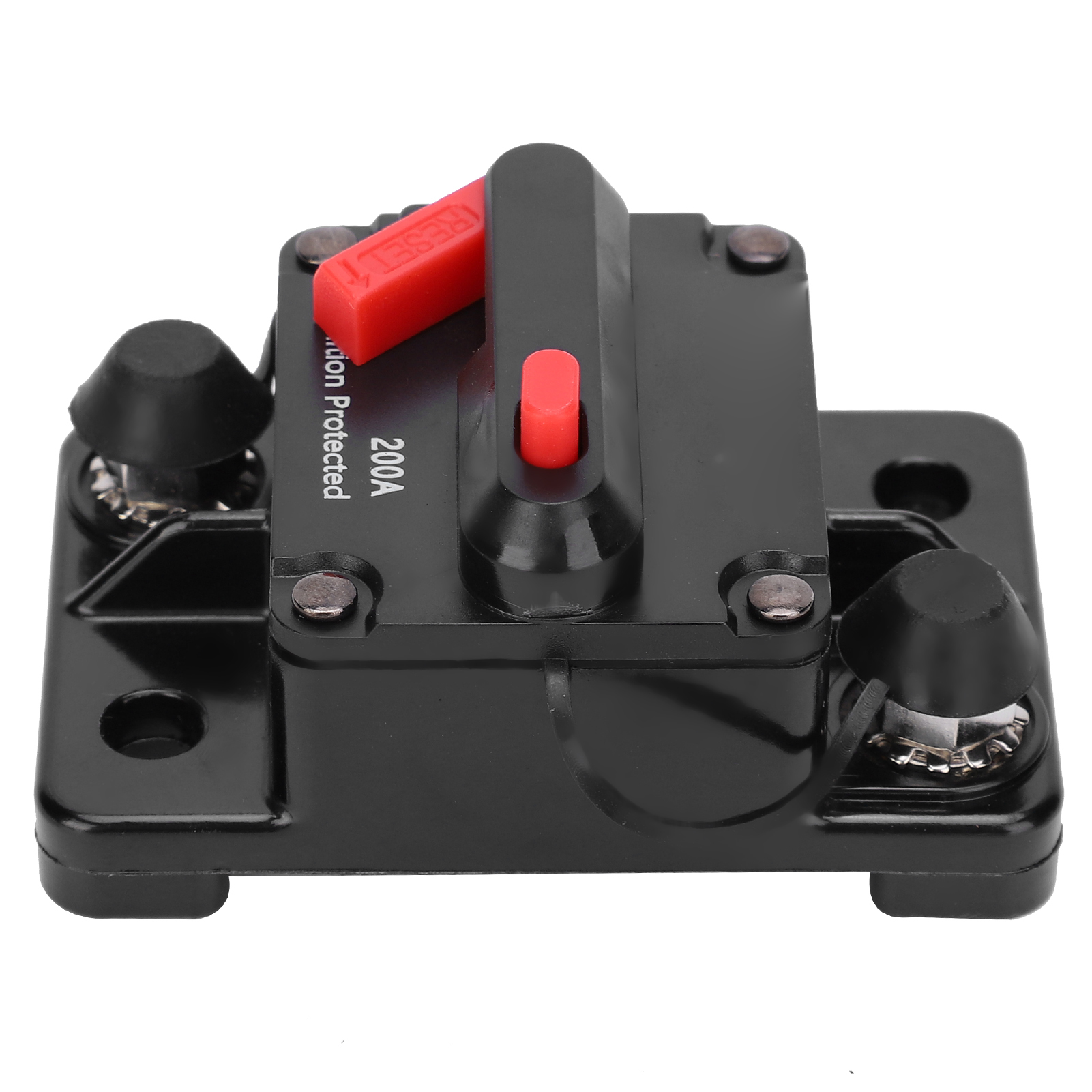 Automatischer, Wasserdichter Kupfer-sicherungshalter Mit Rückstellfunktion Und Rotem Schalter, Dc12-42v200a