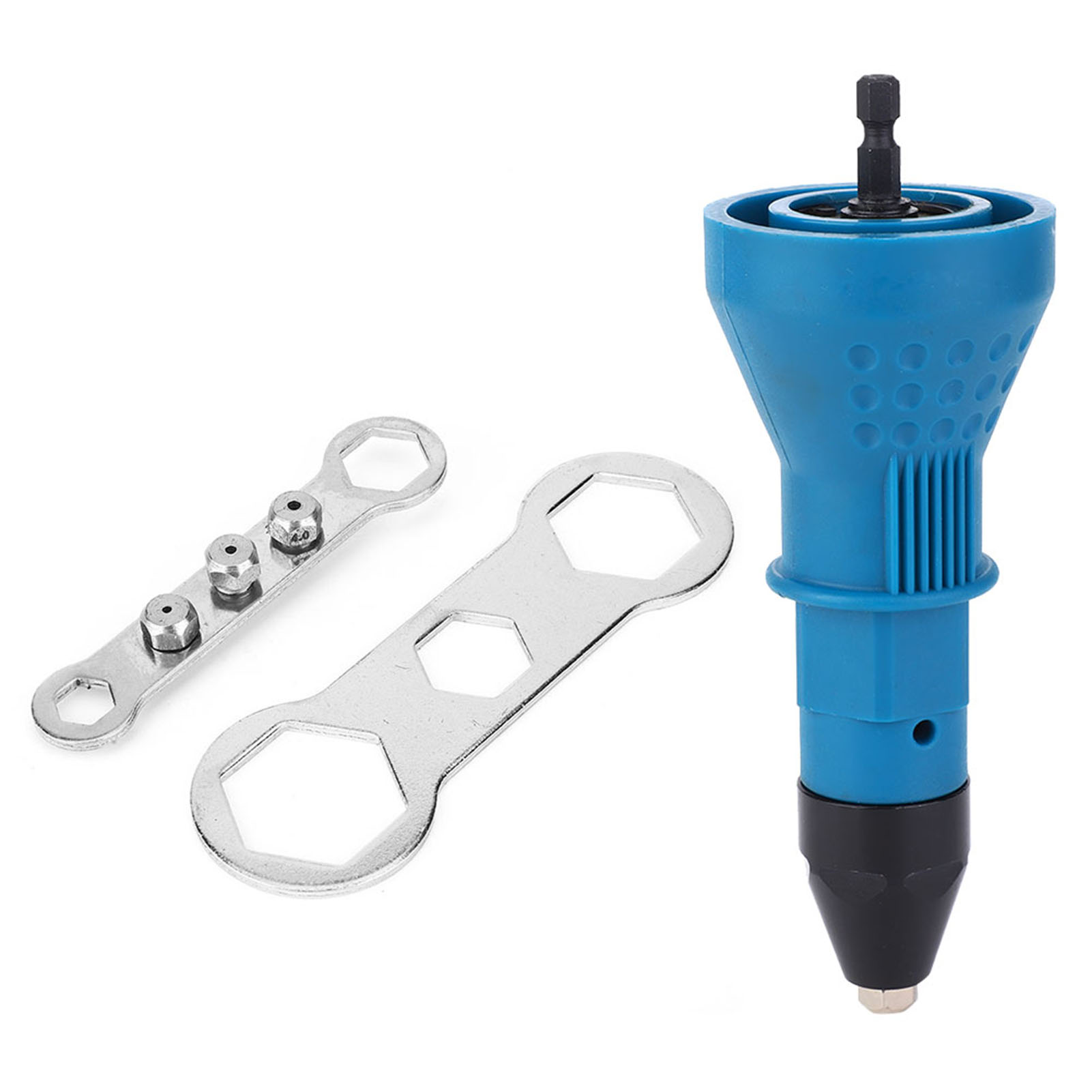 Nietpistolenadapter Für Bohrmaschine, Nietmuttern-einsetzwerkzeug-set, Blau