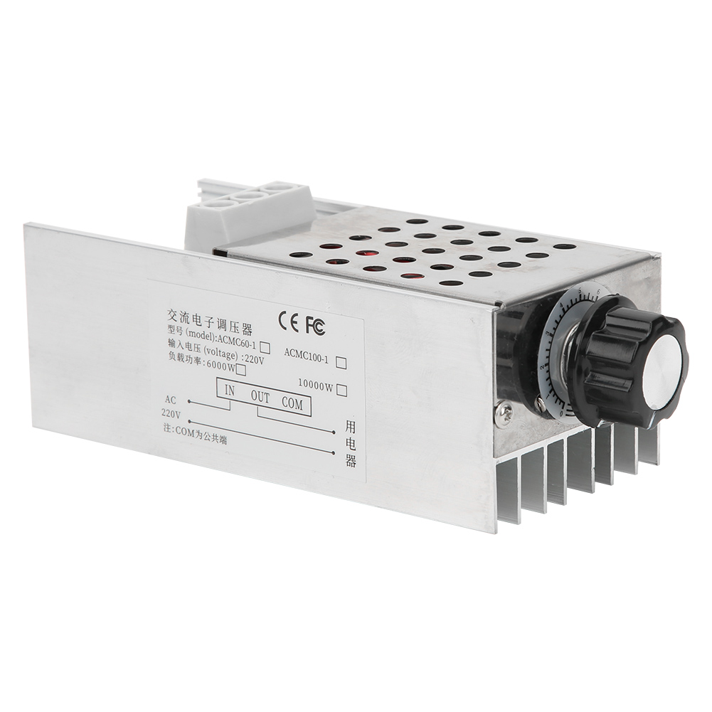 Hochleistungs-drehzahlregler Mit 10000 W Scr – Lichtdimmer Und Thermostat, 220 V Wechselstrom
