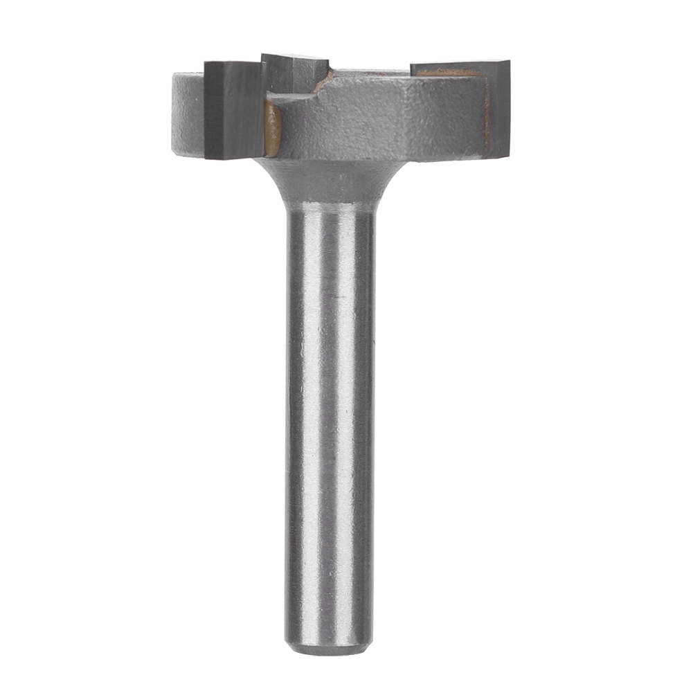 45°-t-fräser Aus Kohlenstoffstahl, 3 Schneiden, Aluminiumkopf, 6-mm-schaft Für Holz