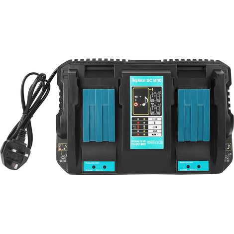Doppelladegerät Mit Usb-anschluss Für Makita Bl1830 Und Bl1430 Akkus (14,4–18 V) – Uk-stecker (220–230 V)